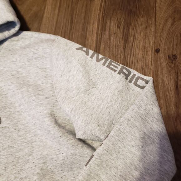 American Eagle 1977 Gray Men's Sweatshirt Hoodie Sz M - Picture 3 of 6